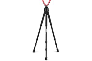 Zeadio Support de trépied avec poignée en Mousse Haute densité, Jambe verrouillable à Rotation et tête de Support de V-Yoke sans marquage pour Les activités en Plein air