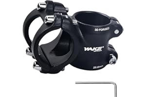 MARJORAMY Vástago de Bicicleta de 31,8 mm, Potencia de Bicicleta de Aluminio -Ajustable 0-7°, Vástago de Manillar Elevador para Bicicleta Carretera Bici Montaña BMX, MTB (35mm)