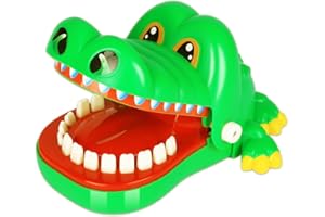 MociMoci Krokodil Spiel Croco Doc Spiel Spielzeug Krokodil Zähne,Action Geschicklichkeit für Familienspiel, Teste Dein Glück, für Kinder, Familienspiel, Partyspiel, Jungen Geschenk (Grün-S)