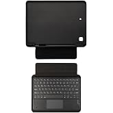 Aksesuarcim Apple iPad 10.2 2021 (9.Nesil) ile Uyumlu Kılıf Klavyeli Kalem B&ouml;lmeli Bluetooth Bağlantılı Standlı Tablet Kılıfı