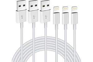 APFEN iPhone Charger Cable 3Pack 6FT/1.8M MFi Certified Lightning Cable Compatible with iPhone 14 13 12 11 XS XR X Pro Max Mini 8 7 6S 6 Plus 5S SE iPad iPod AirPods