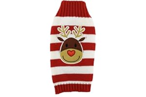 Dr.Jieer Dog Costume, Christmas Knitted Jumper, Cotton Dog Sweater For Parties, Winter Coat, Dressing Up, Puppy Gift, Fashion Pet Costume