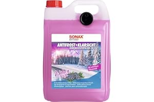 ‎SONAX SONAX AntiFrost+KlarSicht Gebrauchsfertig bis -18 °C Zirbe (5 Liter) schneller, schlierenfreier & effektiver Scheibenreiniger für den Winter | Art-Nr. 01315050