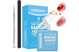 NAILPRETTY 1 Stücke 15 ml Nagellackentferner, Gel Nail Polish Remover Für Nail Art Mit 2 Werkzeug zum Entfernen von Rüstungen, Einfach und Schnell Gel Nagellack Entfernung, Abziehen In 3-6 Minuten