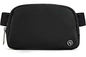 Pander Fanny Pack Everywhere Belt Bag, Bum Bag Crossbody Bags for Women Designer (Black Polyester, One Size)