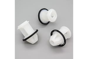 VVO Fasteners- White Plastic Side Skirt, Sill Moulding Cover Trim Clips for Mercedes-Benz A-Class, C-Class, E-Class, GLA-Class, CLA-Class, B-Class, (Pack of 10)