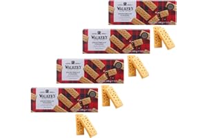 Walkers | Biscotti Inglesi Burro e Sale - 4 Blister | Frollini Burro Scozzese | Biscotti Tradizionali Inglesi