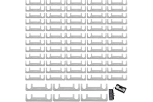 CISHOW 60 Stk Streifensicherungen Blattsicherung, 30A, 40A, 50A, 80A, 100A, 150A Sicherungsstreifen Blattsicherung, Flachsicherungsstreifen, Auto Sicherung für PKW Wohnmobil