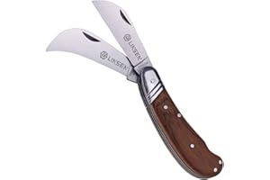 Linsen-outdoors Doppelklingen-Pfropf measser Okuliermesser mit großen Doppelklingen, Scharfes Pfropfmesser aus Rostfreiem Stahl Gartenmesser zum Pfropfen von Unkrautbüschen Zweige Pilzgraben