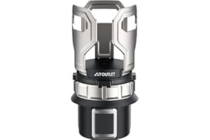 ‎AUTOUTLET AUTOUTLET Auto Getränkehalter, Auto Flaschenhalter mit Verstellbarer Boden & Ober, Einstellbar für Durchmesser 7,1-9,5 cm, Elastisches Greiferdesign,KFZ Auto Trinkhalter Cupholder Dosenhalter(Silber)