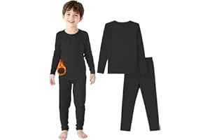 Zando Kids Thermal Base Layer Set 2-6 Years, Kids Thermal Long Sleeve Top & Tights Leggings Set