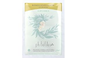 PHITOFILOS Henne ERB205 Coloration Blond foncé cendré 100 g Ecobio Henne Vegan 100 %