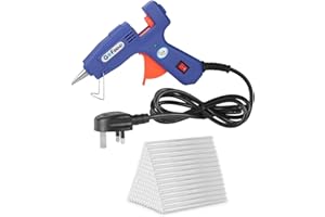 Mini Hot Melt Glue Gun, GoFriend 20-Watt Electric Glue Gun Aluminum Nozzle with 80 pcs Melt Glue Sticks(0.27 * 5.9 inches) Heating DIY Craft Repair Kit