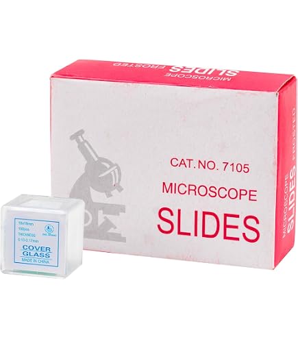 Kit Lames Et Lamelles Microscope - 50 Lames + 100 Lamelles + 4 Compte-Gouttes | Études Biologie