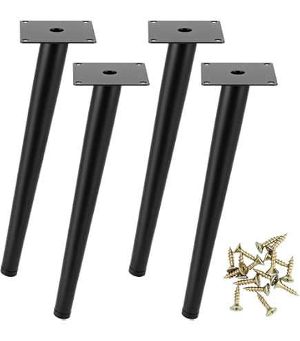 Yaheetech 4 Gambe A Forcina Tavolo In Ferro 41 Cm Piedini Per Tavolo