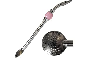 GAUCHO BRUNO Bombilla Stile Brasiliano a Decorazione Rosa