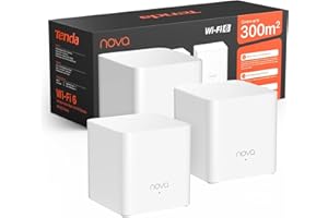 Tenda Nova Mesh MX3 (3 Packs) - Système WiFi 6 Mesh AX1500, Routeur Mesh Wi-Fi Double Bande, Couverture de 270㎡, Installation Facile, Contrôle Parental