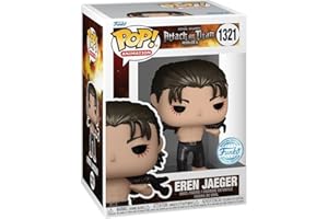 Funko POP! Animation: AoT - Eren Jaeger Jeager - Metálico - Attack On Titan - Exclusiva Amazon - Figura de Vinilo Coleccionable - Idea de Regalo- Mercancia Oficial - Juguetes para Niños y Adultos
