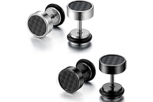 Flongo Mujer Hombre Unisex acero inoxidable Sin piedra