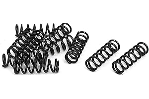 TA-VIGOR 10Pcs Extended Compressed Spring, 1.2mm Wire Dia, 8mm OD, 25mm Length Durable Stainless Steel Small Dual Hook Tension Spring for Furniture Screen Doors Repair Projects
