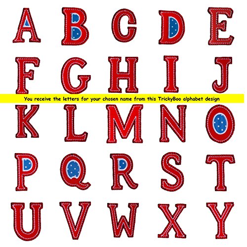 RUBY 5cm high in Red Blue iron-on letters, selected by the Colour-Tab. If you want to order a different name, please type in the search bar: trickyboo select - You'll see one of 196 listings. Just click on it to see different designs, CAPITALS, smallcase letters in size 5cm or 9cm - letters hobby name motifs name Flowers Plants Mother'sDay Children's Room Boats Pine Buses Fish Aquatic Seals Retro Authors 40 50 20 z