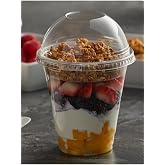 350 cc Pet Plastic Milkshake Lemonade Cup 50 Pieces with Lids