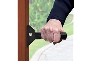 iGuerburn Poignée d'assistance de porte, Barre d'Appui de Porte, poignée de soutien pour escalier et porte pour personnes âgées ou ayant des problèmes d'équilibre - jusqu'à 136 Kg