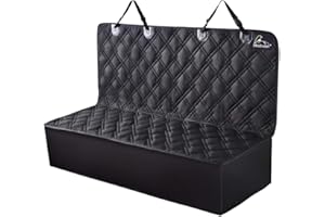 Meadowlark® Housse de siège arrière pour chien voiture XL Imperméable ! Protection universelle banquette arrière pour auto/VUS/fourgonnette résistante antidérapante + Ceinture de sécurité pour animaux