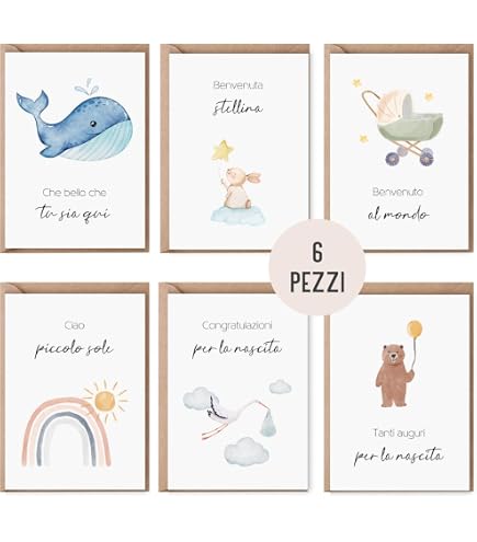 Edition Seidel Biglietto di auguri per nascita, con busta, biglietto di auguri per neonati, Billet Welcome to the world Baby Ragazzo, Bambina, Dino Dinosauro (E292 SW025