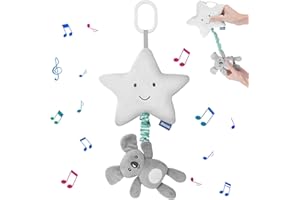 Vicloon Juguete Colgantes Bebé,Juguete Colgantes para Cuna Asiento de Coche,Juguete Sonajero de Estrella y Koala,Juguetes de Bebé con Musica para Cunas,Cochecitos,Sillas de Coche