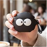 CaseOnn Galaxy Buds 3 Pro Kılıf Karakter Fig&uuml;rl&uuml; Susuwatar Siyah - Beyaz, 87005674
