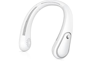 PHEJIE Ventilador de Cuello Portátil Ventilador Portatil Silencioso Sin Aspas con Flujo de Aire de 360° 3 Velocidades Ajustables y Recargable por USB Ideal para Viajes Adecuado Regalo Playa Ventos Running