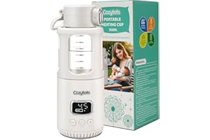 Cozytots calienta biberones portatil bateria 37°C~55°C termo agua caliente bebe aquecedor biberon portatil USB prepara biberones calienta biberones inalambrico biberón mam cristal