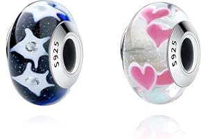 Amuefer 2/3 Piezas Charms Set Plata de Ley para Pulseras, Familia Amor Infinito Pareja Estrella Corazón Rojo Colgante, Cumpleaños Navidad Joyería Regalos para Mujeres Hija