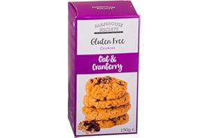 ANTICO CAFFE' NOVECENTO Farmhouse Biscuits® | Biscotti Avena e Mirtilli | Colazione Senza Glutine Snack - 150 Gr | Biscotti Senza Coloranti