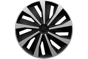 ‎AUTO-STYLE AUTO-STYLE Satz Radzierblenden Grip 15-Zoll Silber/Schwarz