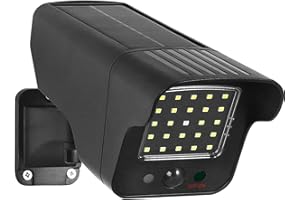 Maclean Atrapa Kamery SOL1803S Solarna Migająca Dioda LED Czujnik Ruchu Oświetlenie LED Naklejka w Zestawie