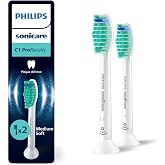 Philips Sonicare ProResult Replacement Toothbrush Head, 2 Times More Plaque Cleaning, Medium Soft Brush Head, 2&rsquo; Pack