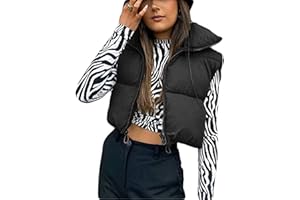 Yassiglia Gilet Donna Primaverile e Autunnale Smanicato Senza Cappuccio in Tinta Unita Giacca Senza Maniche Moda S-L