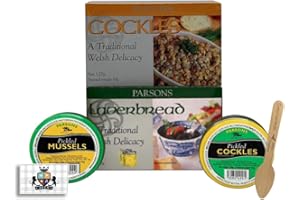 AETN Creations Parsons Pack of Laverbread, Mussels, Cockles in Tins and Jars - A Delightful Combination of Seafood Treasures to Satisfy Your Palate