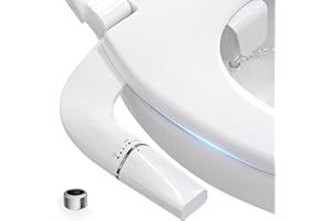 BYRISON - Bidet Toilette WC d'Eau Froide,Pipeline en acier inoxydable,Pulvérisateur Bidet Toilette Japonaise Non Électrique,Pression d'eau Réglable pour Bidet wc japonais- Double buse
