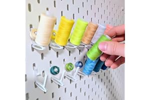 Eniyako 20 Stück Garnrollen und Garnrollenhalte Halterung für IKEA Skadis Lochwand Platten