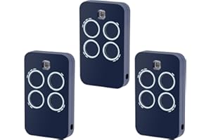 WVOILLTY 433MHz Telecomando Cancello compatibile con GENIUS, Telecomando per Garage per ECHO TX4 433 RC,ECHO TX2 433 RC,4 Canali (3 Pezzi)