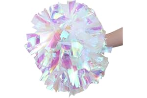 VGEBY1 Pom Pom Cheerleading, 2 Couleurs Cheerleading Poms Étincelle Brillant Coloré Cheerleader Pompoms pour Encourager Les Sports