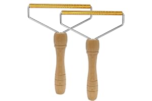 KITHIOM 2PCS Lint Remover - Lint Roller, Carpet Scraper, Pet Hair Remover Dog Cat Fur Pro Lint Remover Carpet, Manual Fabric Shaver Fuzz Remover for Your Clothes Pet Hair Fuzz and Carpet