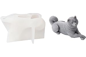 Xidmold 3D Hund Silikonform Kerzenform Seifenform Hund Silikon Formen Tier Backform für Tortendeko, Schokolade, Seife, Sojawachs Kerzen, Handwerk (Hund F)