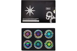 geneic 6 calcomanías redondas de energía para teléfono, protección contra la radiación, para teléfono celular, protector EMF