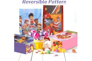 Deluisho Bolsas Regalo Dog Patrol, Bolsa Cumpleaños Infantil, Paw Dog Pegatinas, Bolsas de Papel para Decoración de Fiestas de Cumpleaños, Adecuadas para Todo Tipo de Fiestas, Navidad, Cumpleaños, etc