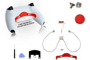 Creative Modding | Remapper mit Curved Paddle kompatibel für Playstation 5 Controller (Ps5 Remapper/BDM-010 & BDM-020 - V1) (Rot)