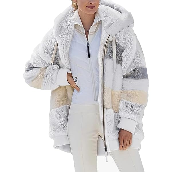 Cappotto Donna In Pelliccia Sintetica Geschallino - Morbido E Caldo - Foto 8